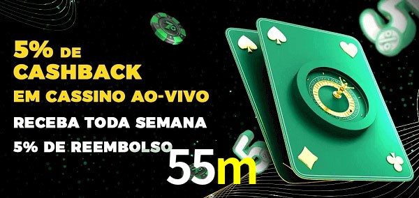 Promoções do cassino ao Vivo 55m